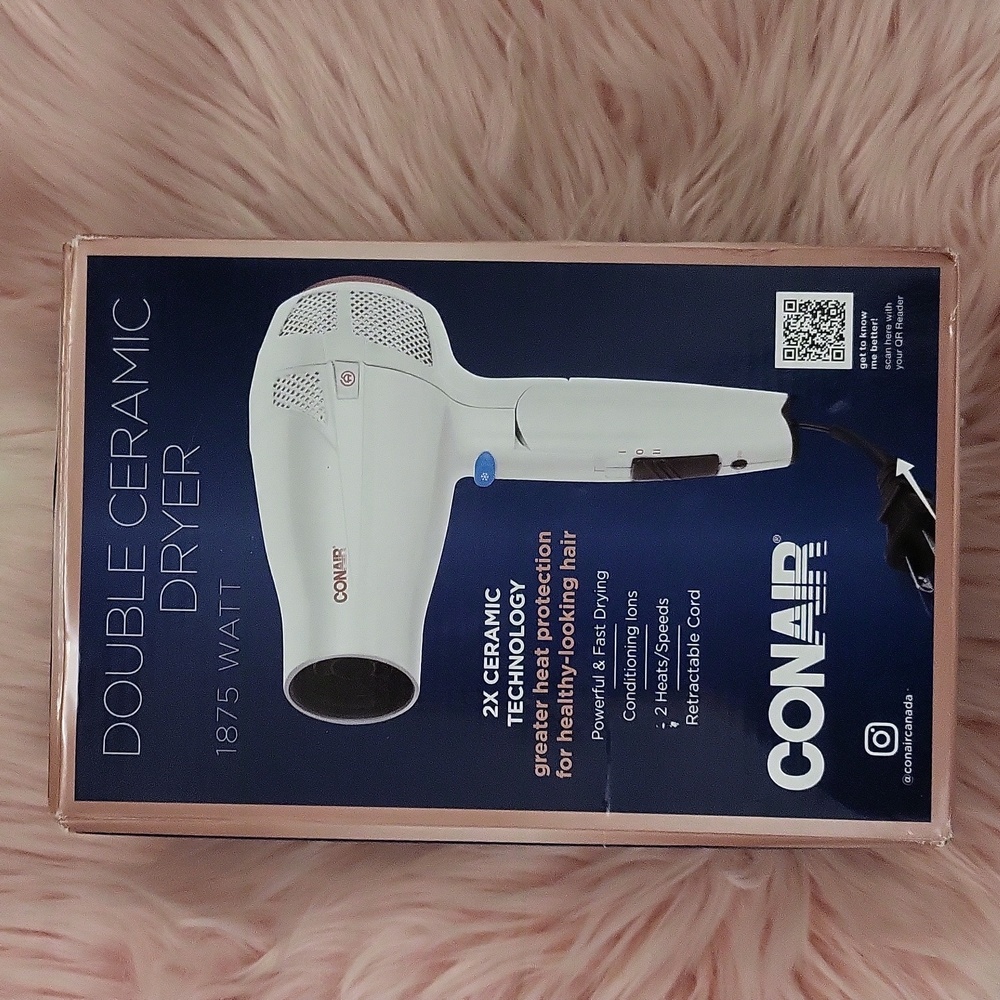 Brand New CONAIR DOUBLE CERAMIC HAIR DRYER